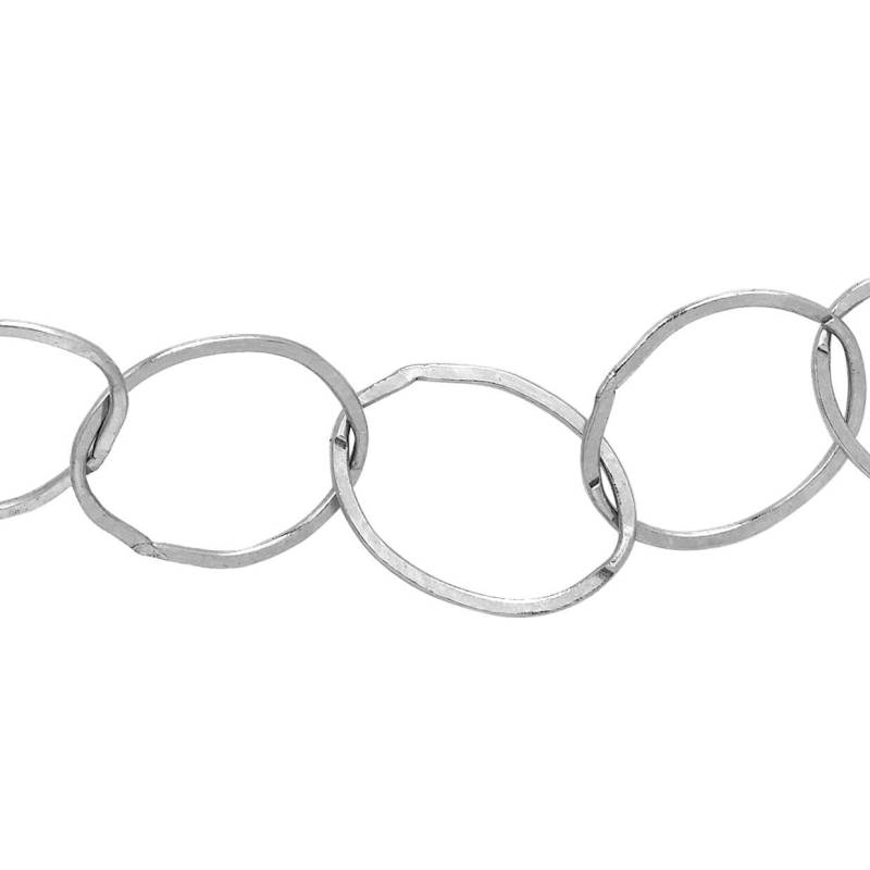 13 Mm Flachbandkette Am Fuß - Sterling Silber | Ss Art.-Nr. 30748Fc von FindingsSource