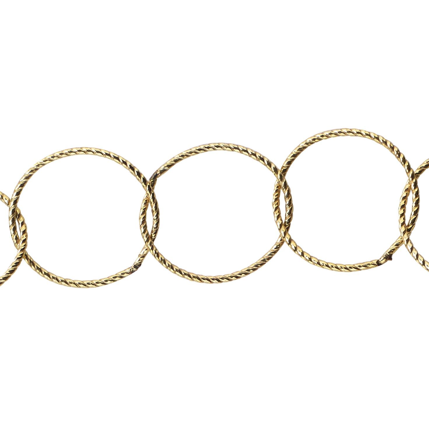 16, 75 Mm Strukturierte Kette Am Fuß - Gold Filled | Gf Artikel # 2075-6Tc von FindingsSource