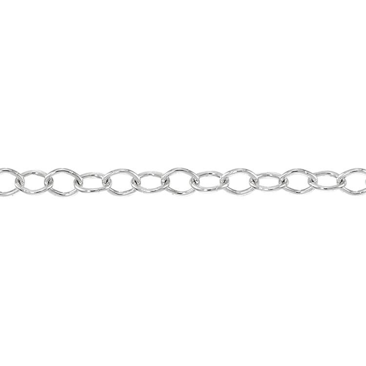 2.3 X 3 Mm Kabelkette Am Fuß - Sterling Silber | Ss Artikel # 3016-10Ca von FindingsSource