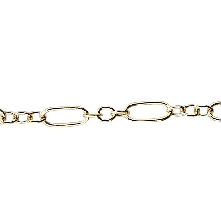 2.5 X 5.4 Mm Lange & Kurze Kette Am Fuß - Gold Filled | Gf Artikel # 201431Ls von FindingsSource