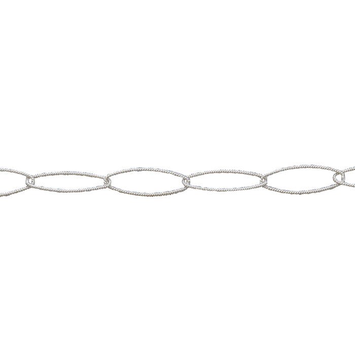 24 X 7mm Messing Strukturierte Kette Am Fuß - Gold Vergoldet 5Ft | 20105Tc Versilbert | 30105Tc von FindingsSource