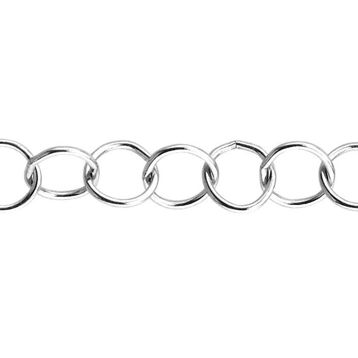 4, 9 Mm Kabelkette Am Fuß - Sterling Silber | Ss 30679Ca von FindingsSource