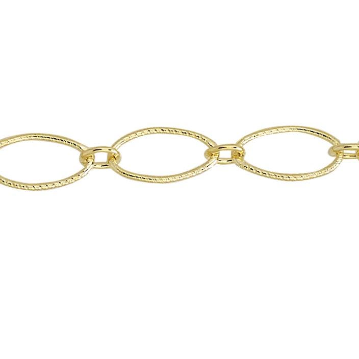 4.4 X 7.7 Mm Strukturierte Kette Am Fuß - Gold Filled | Gf Artikel # 20790Tc von FindingsSource