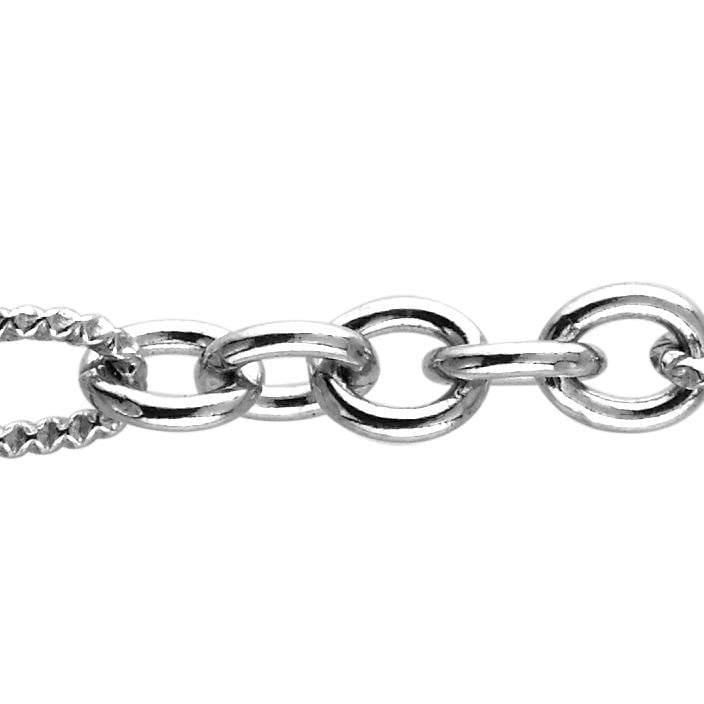 5, 25 X 10, 95 Mm Fancy Kette Am Fuß - Sterling Silber | Ss Artikel # 304951Fn von FindingsSource