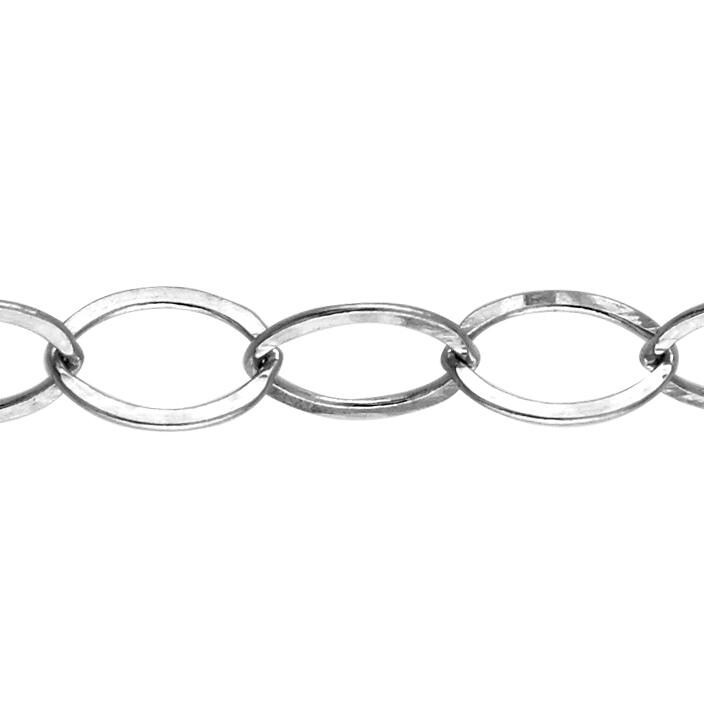 5, 65 X 8, 15 Mm Flachkabel Kette Am Fuß - Sterling Silber | Ss Artikel # 304284Fc von FindingsSource