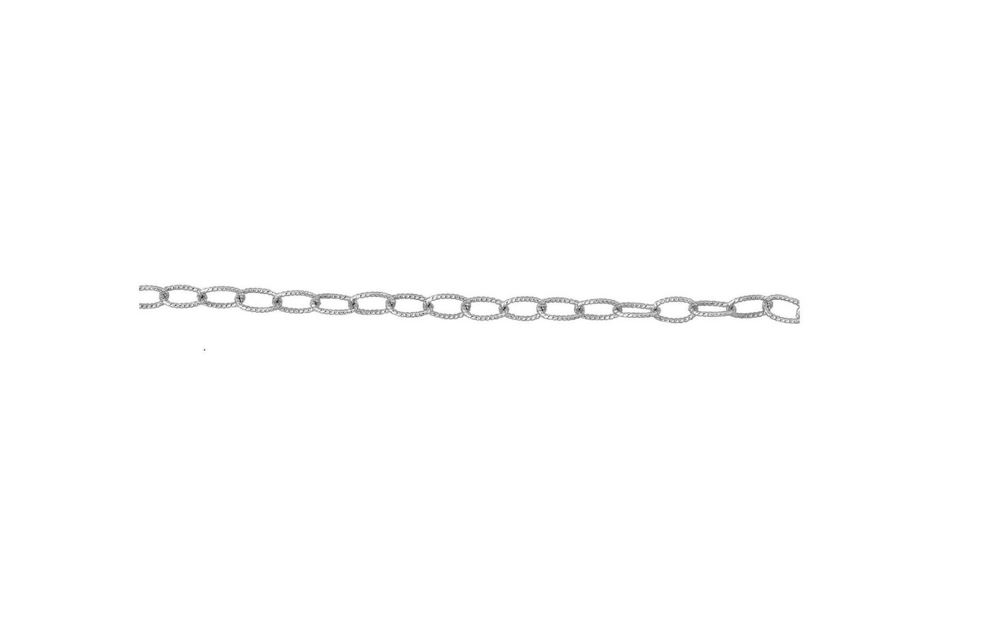 5 X 3mm Messing Strukturierte Kette Am Fuß - Gold Vergoldet 5Ft | 2024-7Tc Versilbert | 3024-7Tc von FindingsSource