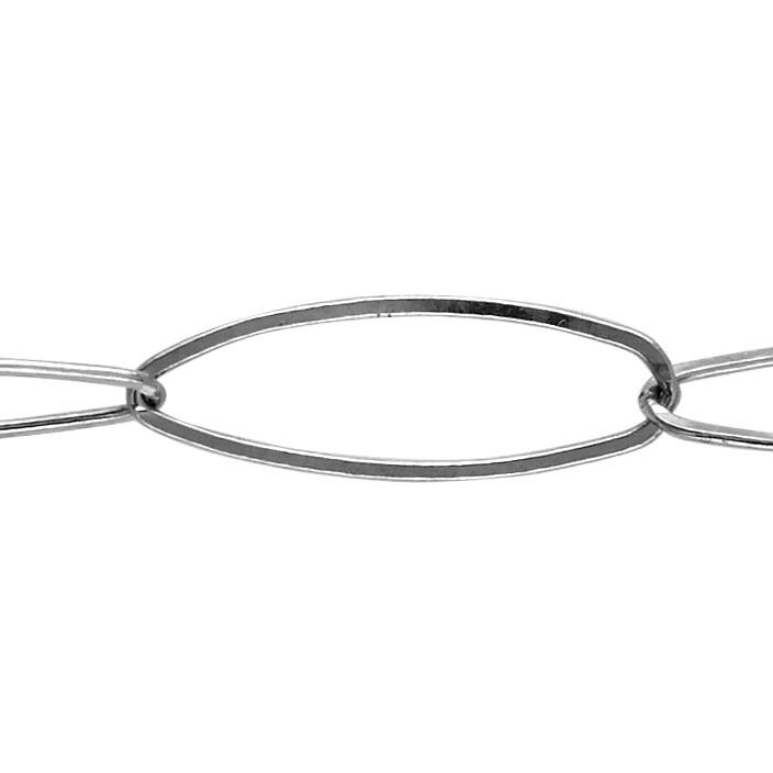 5.8 X 17.4 Mm Flachkabel Kette Am Fuß - Sterling Silber | Ss Artikel # 30700Fc von FindingsSource