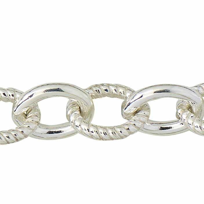 8, 75 X 10, 65 Mm Ausgefallene Kette Am Fuß - Sterling Silber | Ss Artikel # 307525Fn von FindingsSource