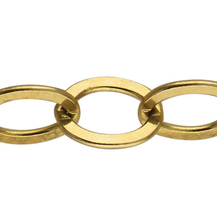 9, 75 X 12, 25 Mm Flachkabelkette Am Fuß - Gold Filled | Gf Artikel # 20912Fc von FindingsSource