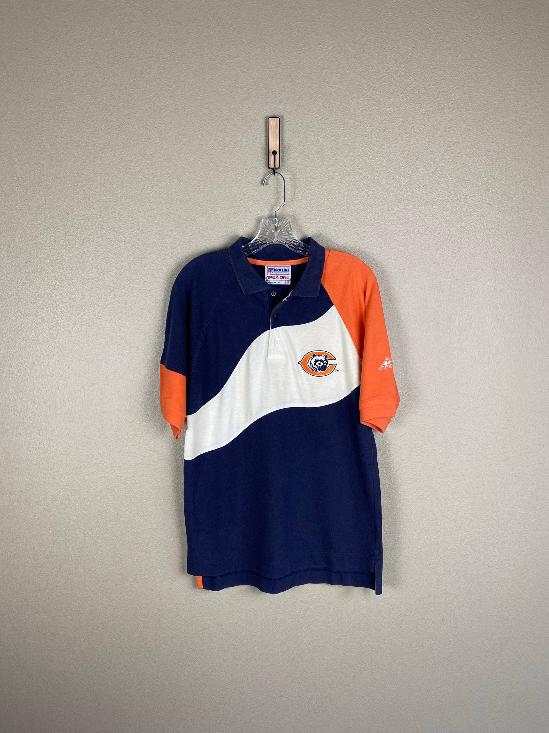 Vintage Chicago Bears Poloshirt | Größe S Apex One 90Er Jahre Colorblock Nfl Pro Line von FindingxFashion