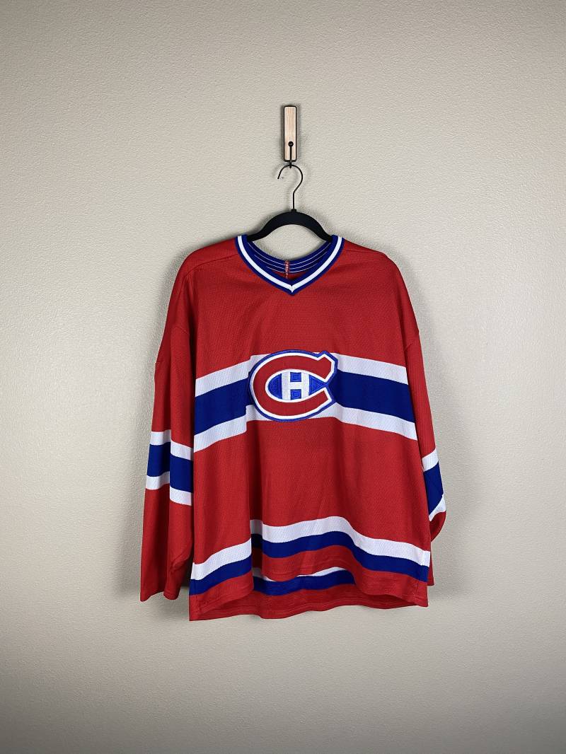 Vintage Montreal Canadiens Hockey Trikot | Gr. Xl 90Er Jahre Ccm Quadebe Bell Center Stanley Cup Champs von FindingxFashion