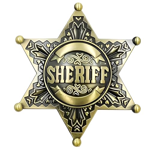 Western-Sheriff-Abzeichen für Kinder und Erwachsene, Partyzubehör, Schulkarnevalspreise, Partytüten-Geschenkfüller Western-Sheriff-Abzeichen für Kinder und Erwachsene, Partyzubehör, Schulkarnevalspreise, Partytüten-Geschenkfüller von Finduat
