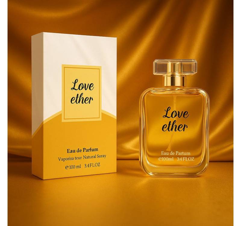 Fine Perfumery London Eau de Parfum LOVE ETHER POUR FEMME – Hergestellt in Spanien, 100 ml Eau de Parfum von Fine Perfumery London