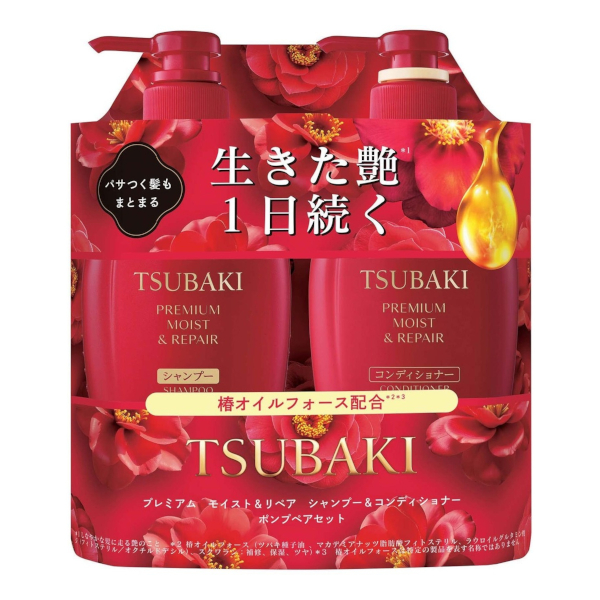 Fine Today - Tsubaki Premium Moist & Repair Shampoo & Conditioner Pump Pair Set - 450ml + 450ml Fine Today - Tsubaki Premium Moist & Repair Shampoo & Conditioner Pump Pair Set - 450ml + 450ml von Fine Today