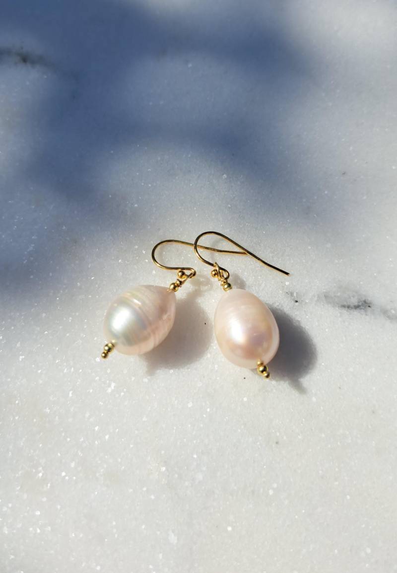 Ohrhänger, Barockperlen, 925 Silber, Vergoldet Ohrhänger, Barockperlen, 925 Silber, Vergoldet von FineCollectionShop