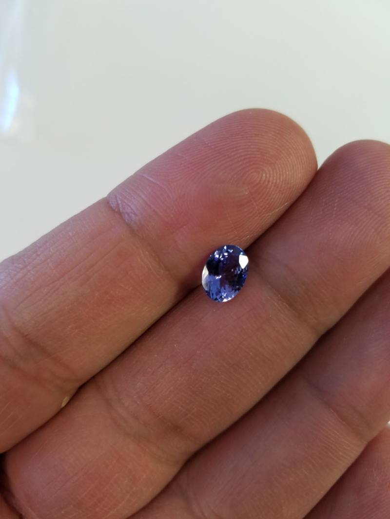 1, 02 Karat Ovale Tansanit Diamant Verlobungsring 14K 4 Zinke Jubiläum Braut Seltenes Juwel Schmuck Monatliche Erstaunliche Sonderangebot von FineDesignsbyRaphael