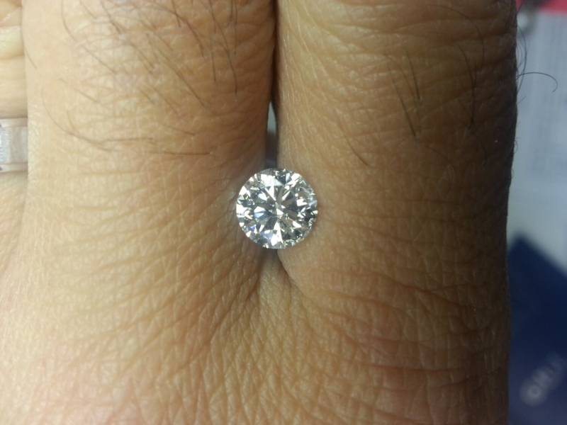 1, 07 Karat Runde H Vs2 Diamant Verlobungsring 14K Solitär Ex Egl Zertifiziert Schmuck + Kostenlose Ring Box Grand Opening Sale Preise von FineDesignsbyRaphael