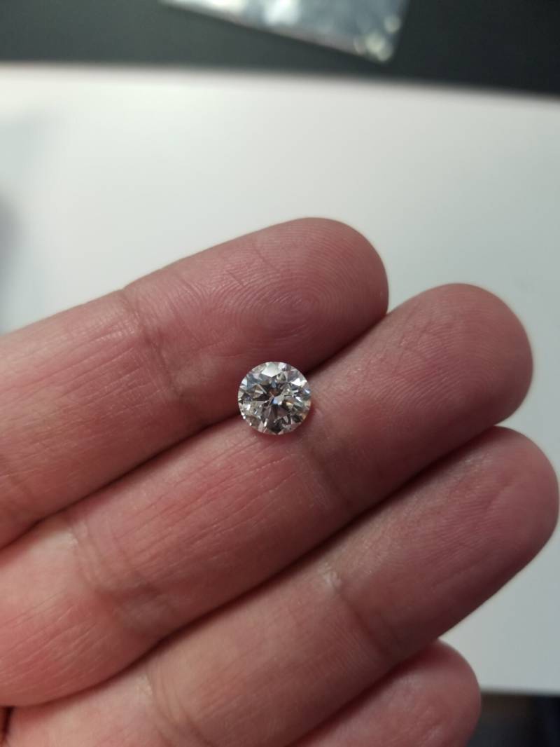 2.03 Karat Runde E Si1 Diamanten + Kostenloser 14 K Wg Ring Alle Größen Jahrestag Schmuck Sehr Guten Schnitt Wunderschöne Muss Sehen von FineDesignsbyRaphael