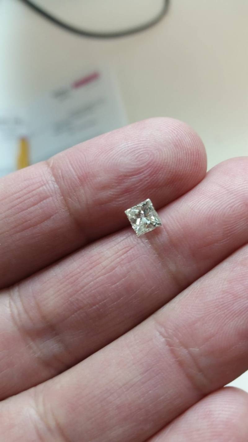 Diamant-Ring .83 Karat H Si1 Prinzessin Geschnitten 14K 4 Prong Diamant Verlobung Hochzeit Ct Jahrestag Große Glanz Begrenzte Zeit Nur Preise von FineDesignsbyRaphael