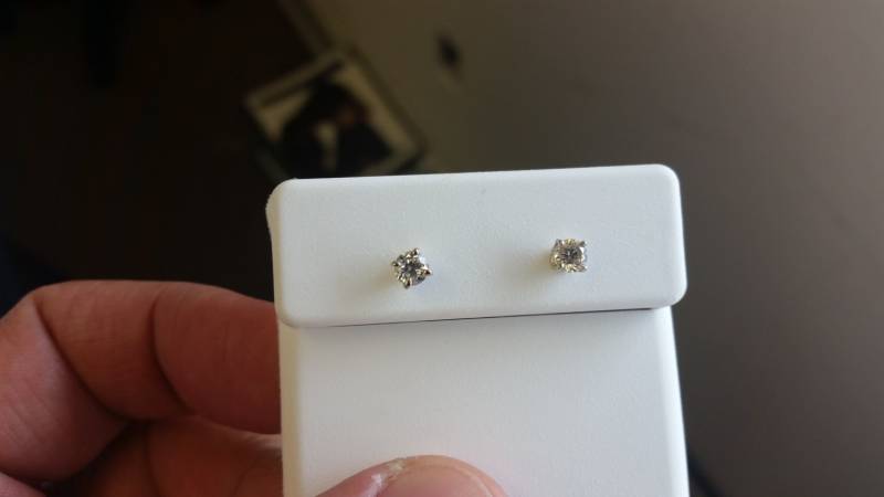 Runde Ohrstecker Zertifiziert Statement Ohrringe Gold, Diamant-Ohrstecker 14 K, Hochwertige Ohrringe, Diamant-Ohrringe, 0, 50 Ct G Vvs2 von FineDesignsbyRaphael