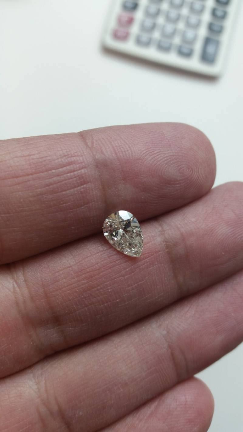 Zierliche Hochzeitsohrringe, Ohrstecker, Statement Ohrringe Diamant, Diamant-Ohrstecker 14K, Diamant Ohrstecker Birne 1, 46 Karat F Vs1 von FineDesignsbyRaphael