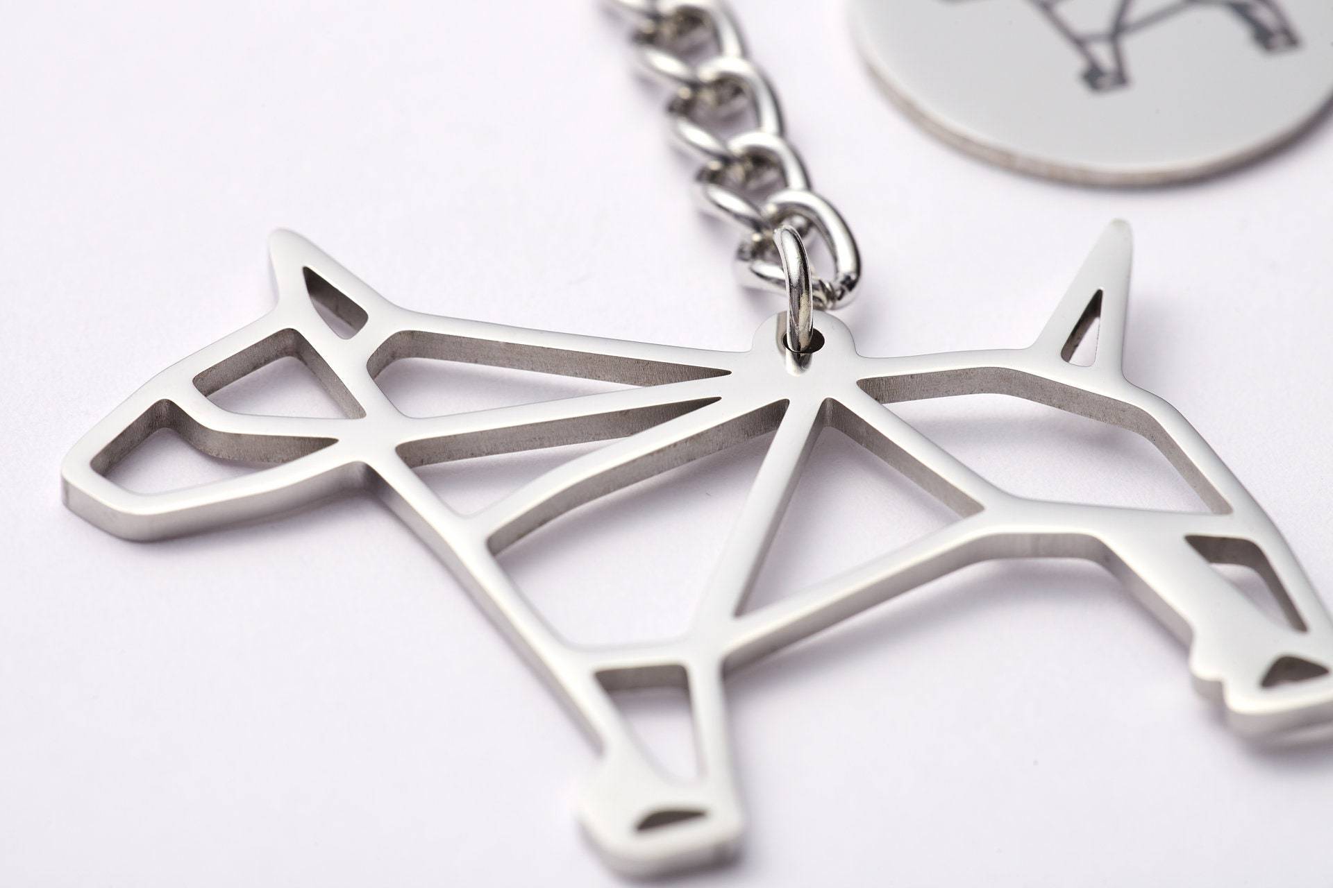 Hundeanhänger Im Origami-style/Bullterrier Hundeanhänger Im Origami-style/Bullterrier von FineFriendsShop