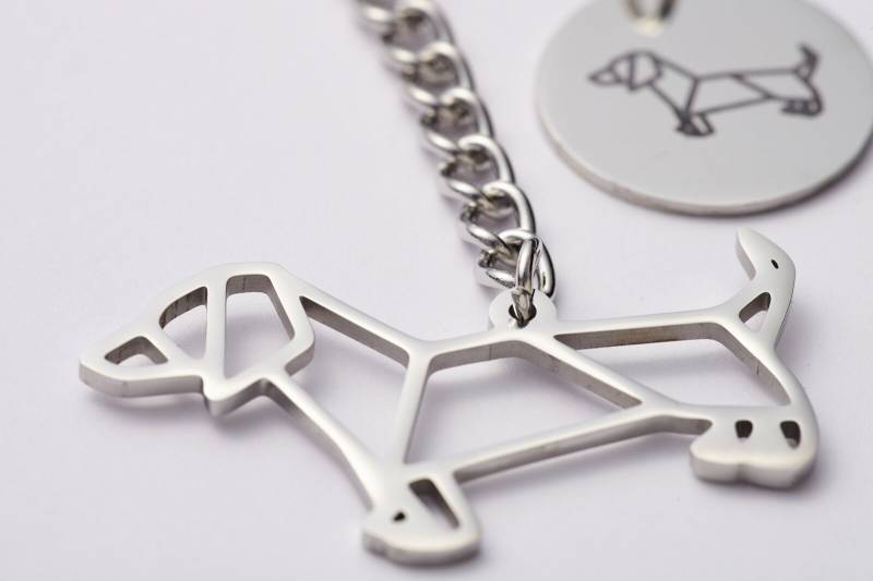 Hundeanhänger Im Origami-style/Dackel Hundeanhänger Im Origami-style/Dackel von FineFriendsShop