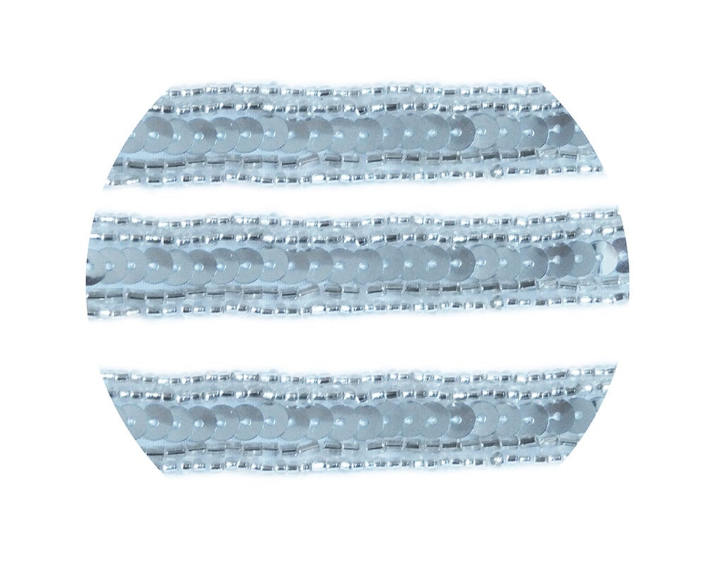 Perlen Trim Silber Pailletten Kristall Sparkle Glas-Rocailles 1/2 "Breit 3 X 1 Yard Länge Perlen Trim Silber Pailletten Kristall Sparkle Glas-Rocailles 1/2 "Breit 3 X 1 Yard Länge von FineSequins