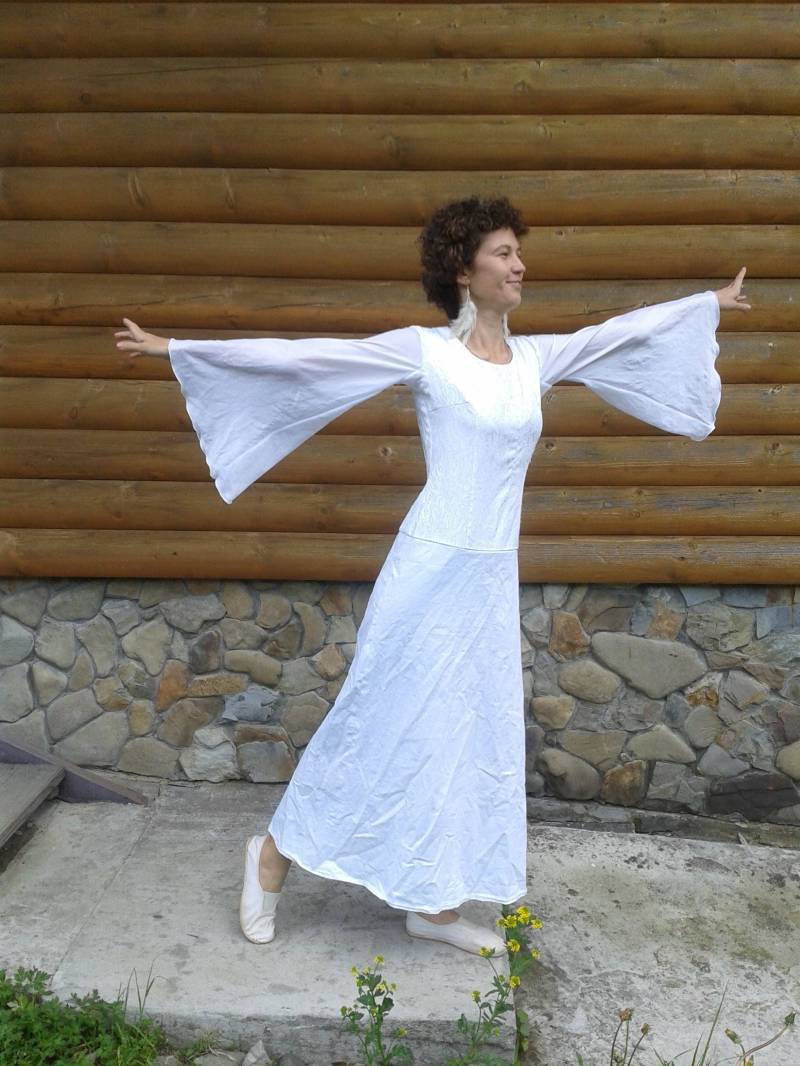 Weißes Kleid, Maxi Kleid Weißes Kleid, Maxi Kleid von AnnaWhirling