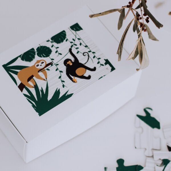 Fines Papeterie Puzzle SAFARI * für Kinder * 100 Teile * mit Löwe, Elefant, Affe von Fines Papeterie