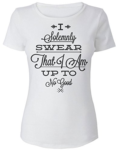 I Solemnly Swear That I'm Up to No Good Artistic Design Damen T-Shirt Small von Finest Prints