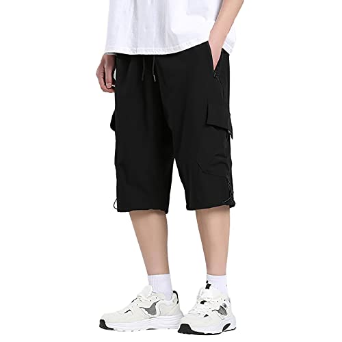 Finetyu Badehose Eng Herren - Herren Badehose Boardshorts Hose Kurz mit Taschen Reißverschluss Sommer Schwimmhose Badeshorts Beachshorts von Finetyu