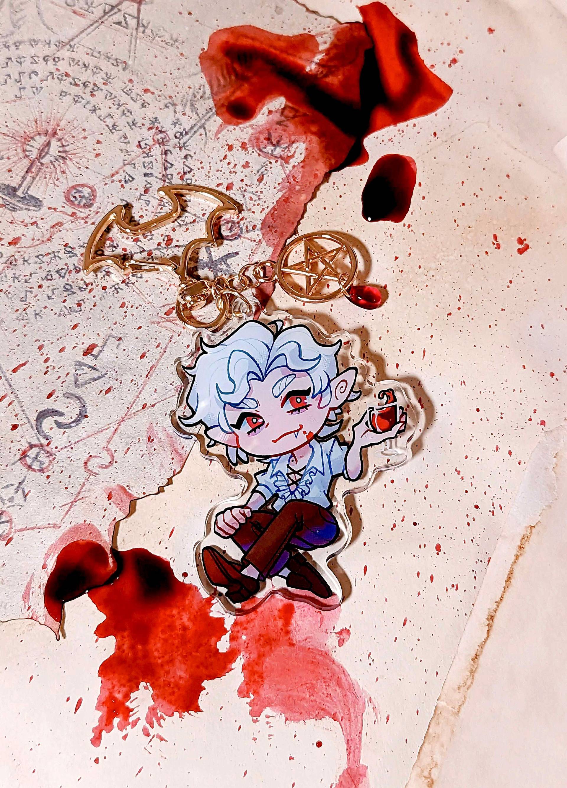 Baldurs Gate 3 - 3" Astarion Acryl Schlüsselanhänger | Doppelseitig von FinfyART