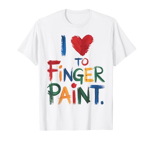 Ich liebe es, mit den Finger zu malen, ich male ein süßes Paar zum Valentinstag T-Shirt Ich liebe es, mit den Finger zu malen, ich male ein süßes Paar zum Valentinstag T-Shirt von Finger Paint Fun Hearfor Creative Kids and Artists