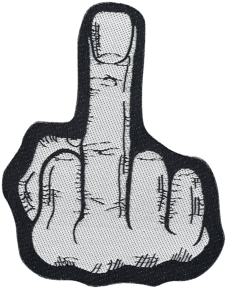 Finger  Patch schwarz weiß von Finger