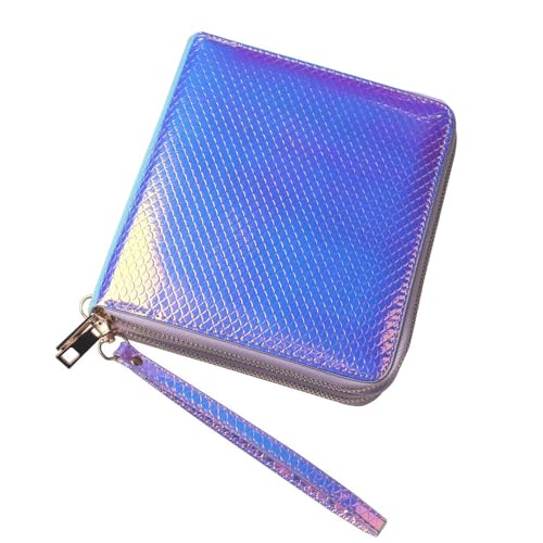 FingerAngel 120 Slots Nail Stamping Plate Holder Case Laser Style Rectangular Manicure Nail Art Plate Organizer with Double Zipper von FingerAngel