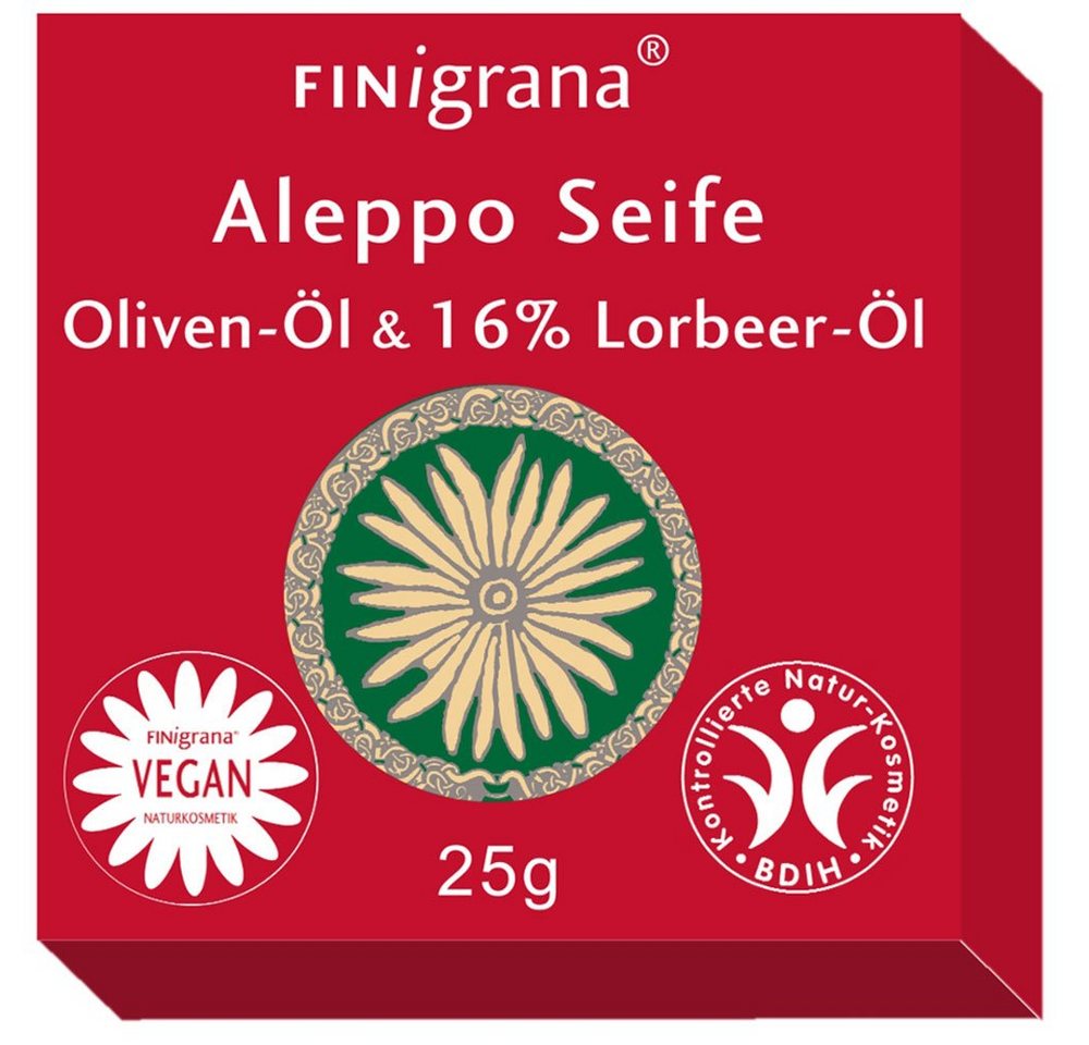 Finigrana Feste Duschseife Gäste Alepposeife mit Lorbeer, 16 g von Finigrana