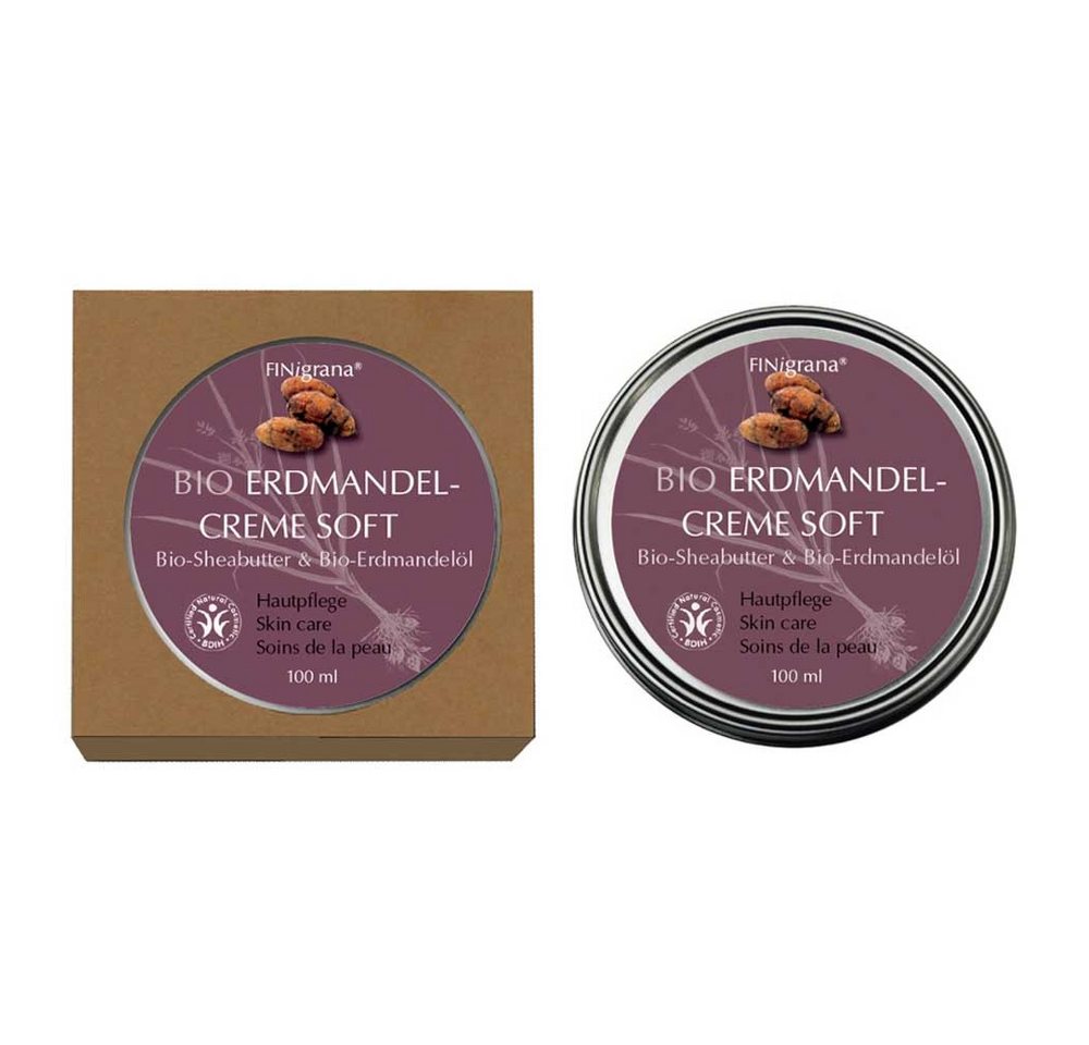Finigrana Körperbutter Bio - Erdmandel-Creme Soft 100ml von Finigrana