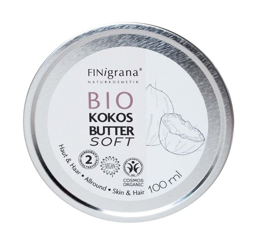 Finigrana Körperbutter Bio Kokos Butter Soft 100ml von Finigrana