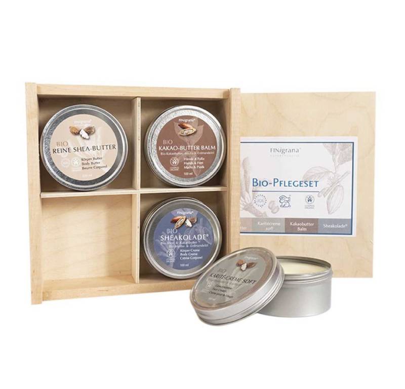 Finigrana Körperbutter Shea & Kakaobutter - Pflegeset 4x100ml Finigrana Körperbutter Shea & Kakaobutter - Pflegeset 4x100ml von Finigrana