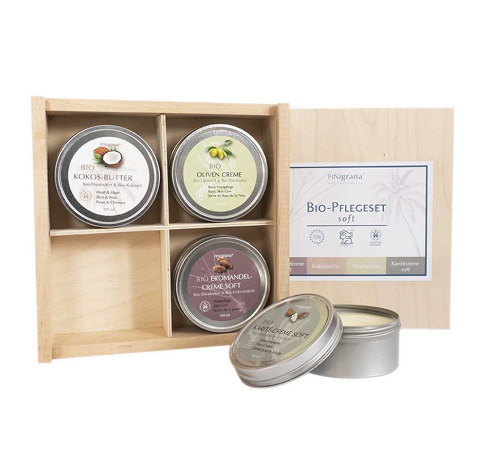 Finigrana Körperbutter Sheabutter soft - Pflege-Set 4x100ml Finigrana Körperbutter Sheabutter soft - Pflege-Set 4x100ml von Finigrana