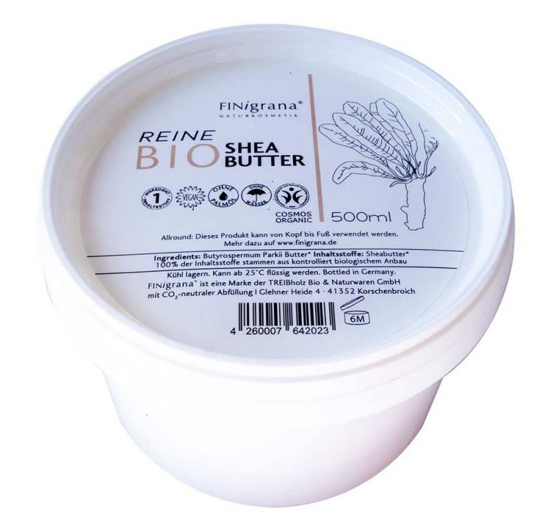 Finigrana Körperbutter Reine Bio Shea Butter 500ml Finigrana Körperbutter Reine Bio Shea Butter 500ml von Finigrana