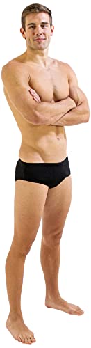 Finis Herren Aqua Short Solid Black 34 Badehose, One Size von Finis