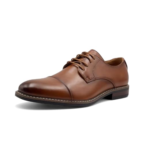 Finishing & Sewing Herren Oxford-Schnürschuhe mit Kappen (Braun, Erwachsene, Herren, 43, Numerisch, EU Schuhgrößensystem, M) von Finishing & Sewing