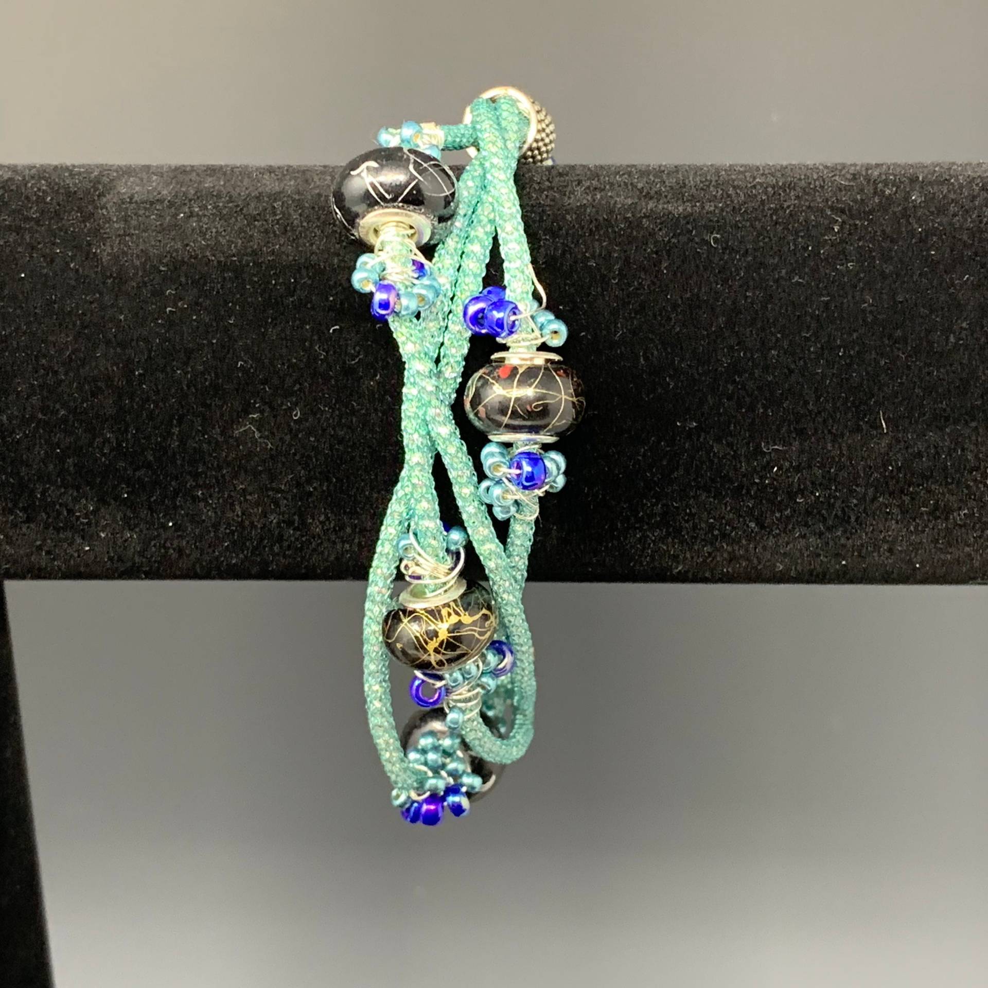 5-strang-Silversilk-Armband | Größere Handgelenk 5-strang-Silversilk-Armband | Größere Handgelenk von FinishingFirst