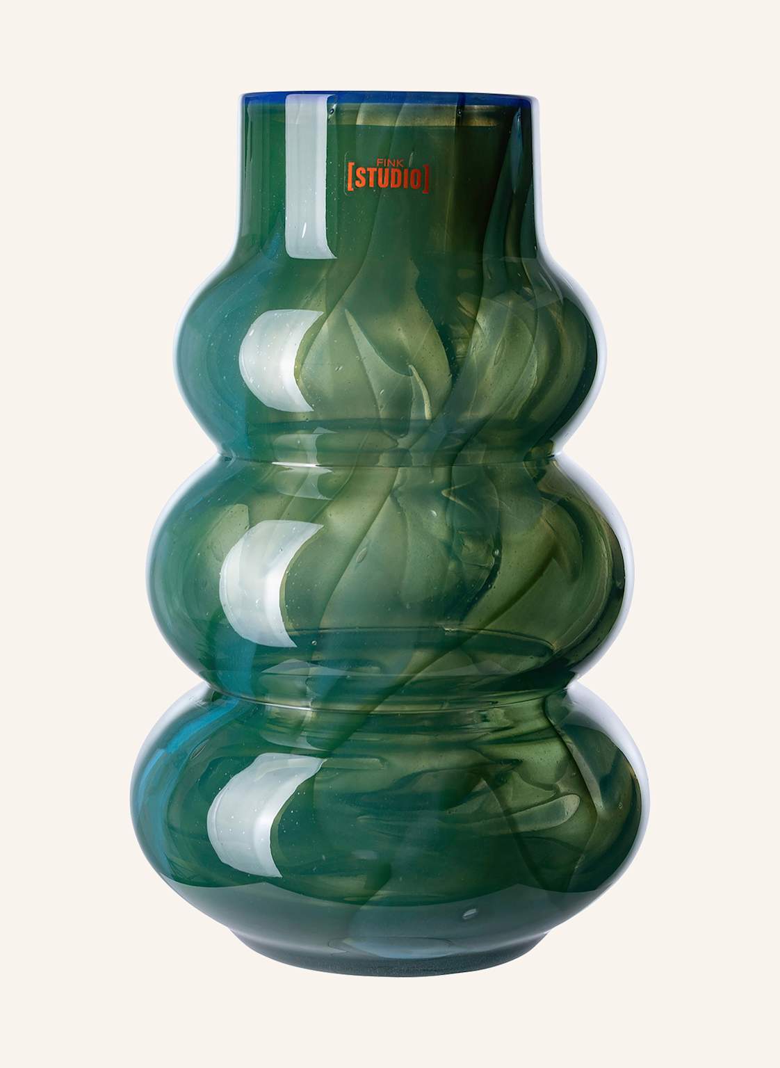 Fink Studio Vase Wave Front gruen Fink Studio Vase Wave Front gruen von Fink Studio