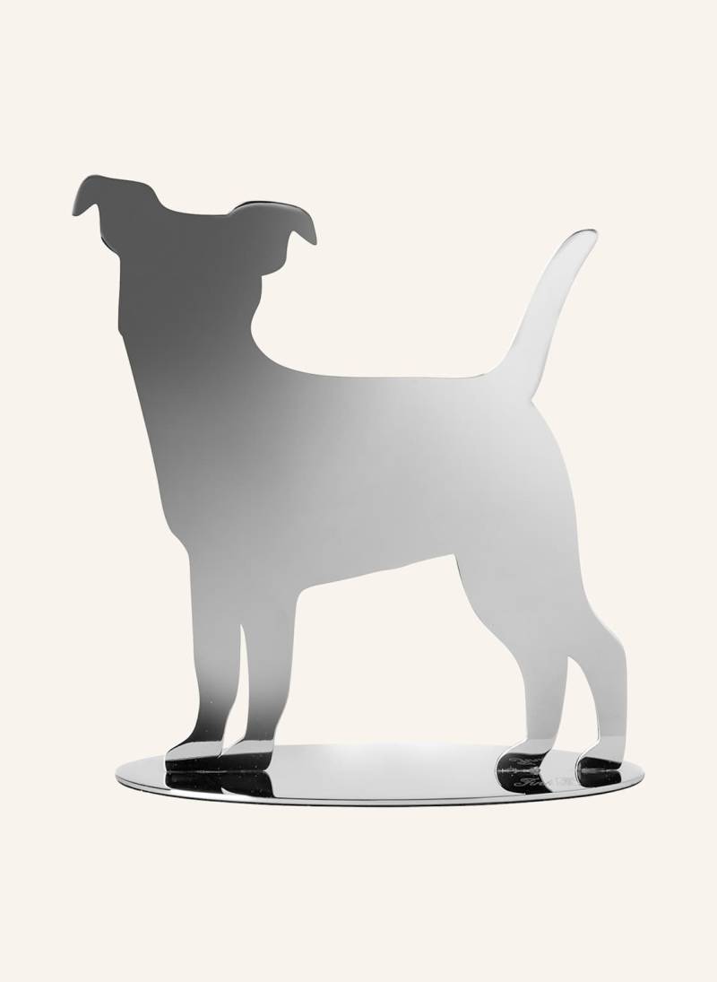 Fink Deko Hund Russel silber von Fink