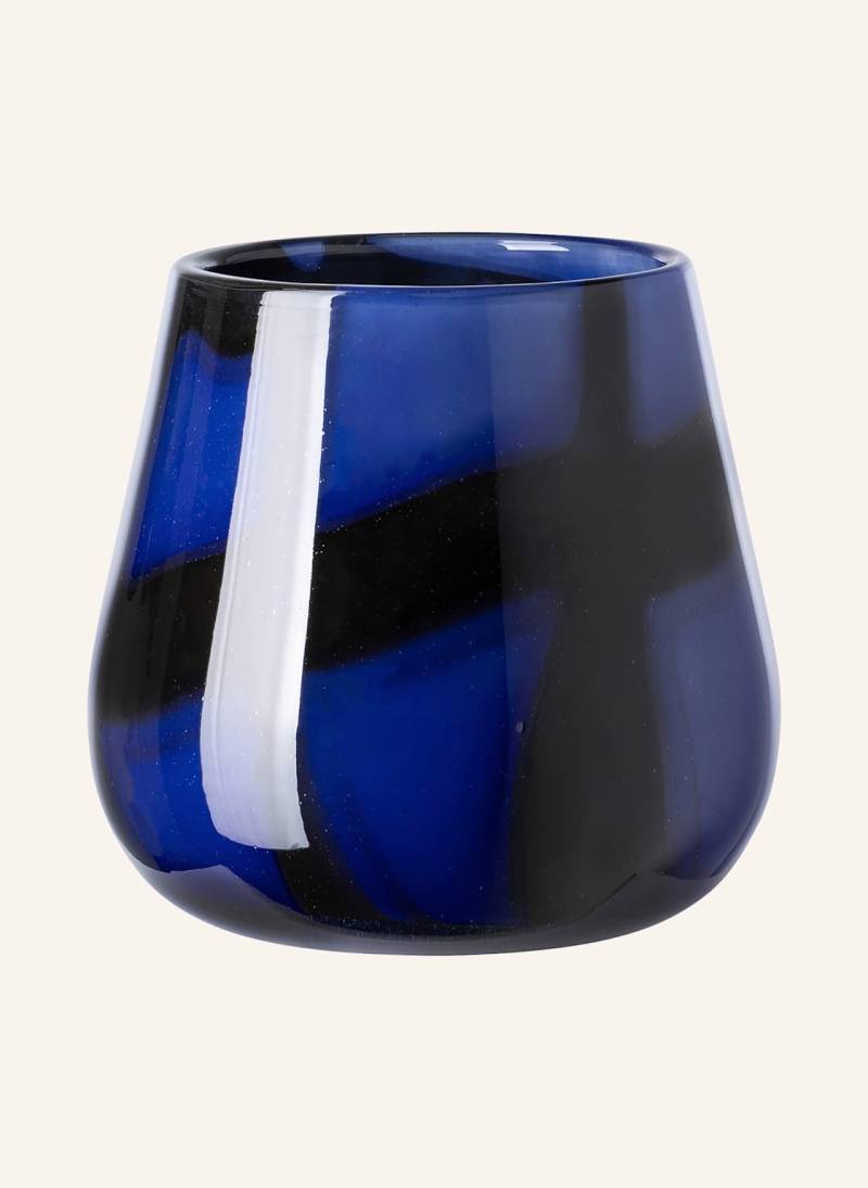Fink Glasvase, Windlicht Marly blau von Fink