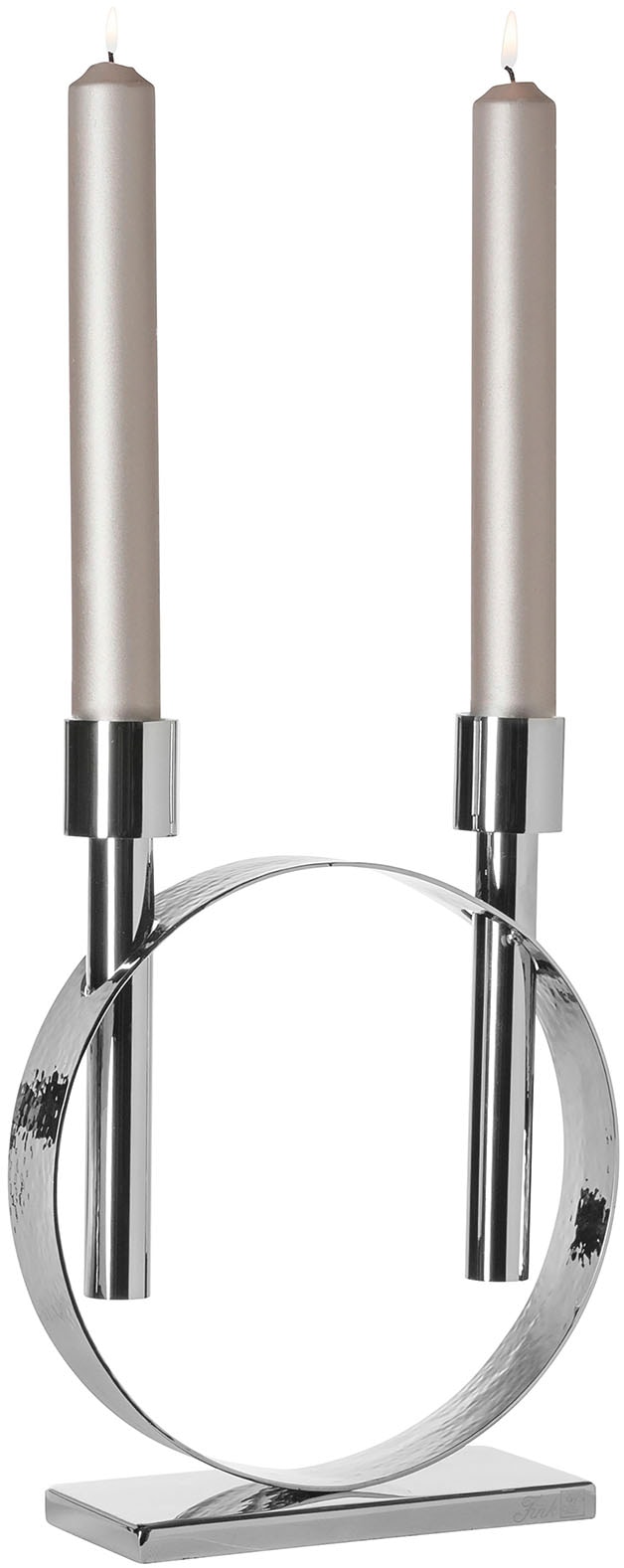 Fink Kerzenleuchter "CARPIO" Stabkerzenleuchter, 2-flammig, vernickelt von Fink