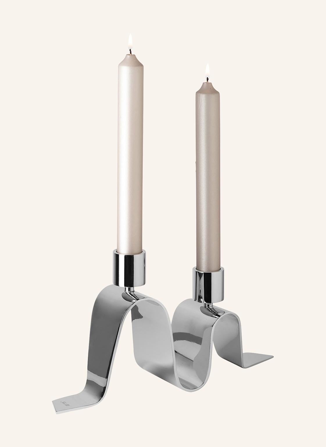Fink Leuchter, 2-Flammig Hilara silber von Fink